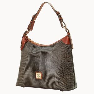 NWT Dooney & Bourke Lizard Embossed Hobo Bag